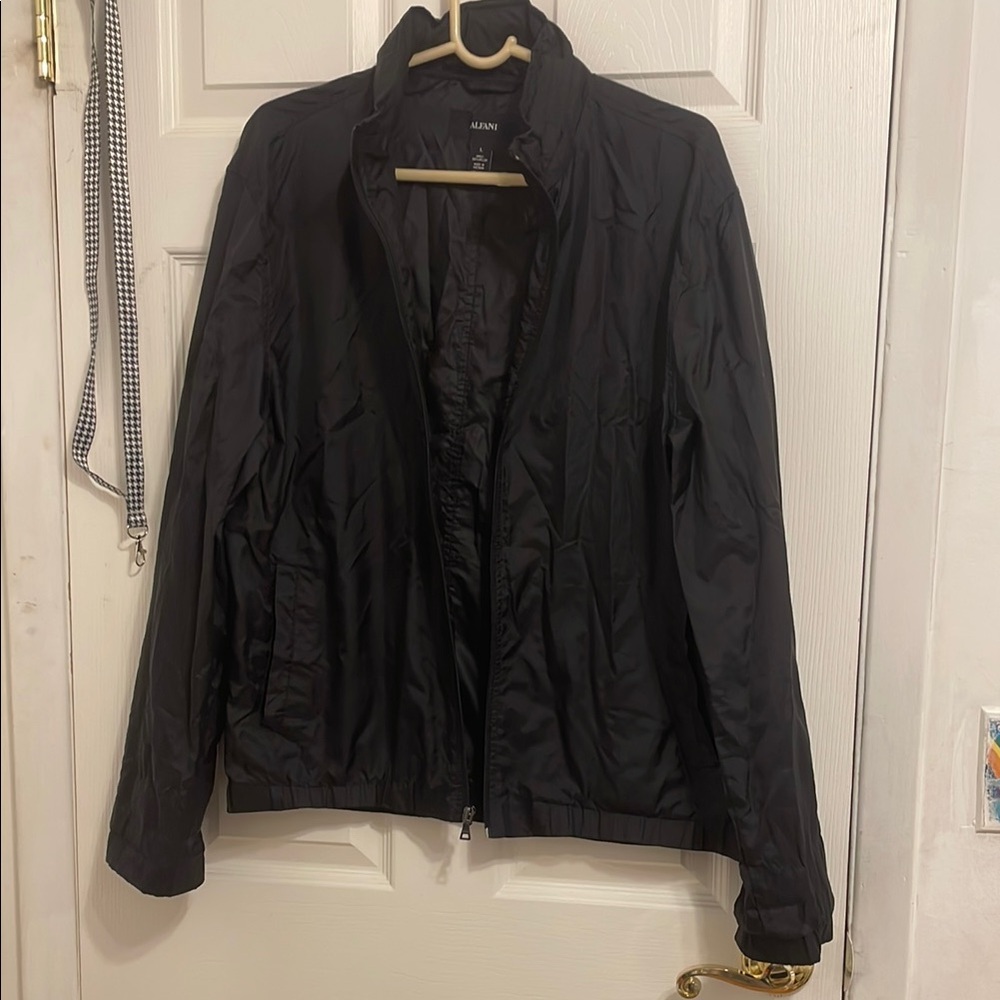 Alfani Women's Black Lightweight Zip-Front Jacket